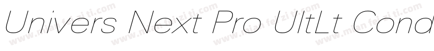 Univers Next Pro UltLt Cond字体转换